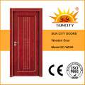 Single Bedroom Teak Wood Interior Door Design (SC-W049)